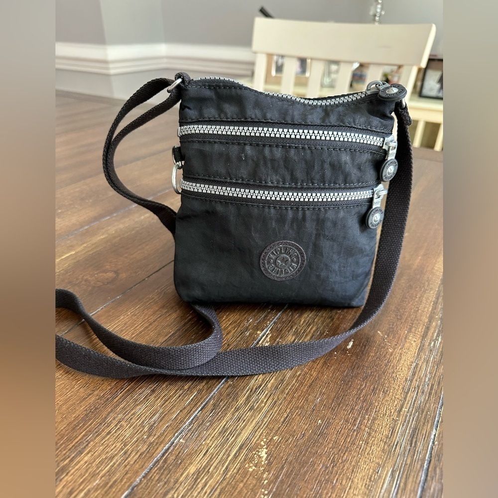 Kipling triple zip cross body bag